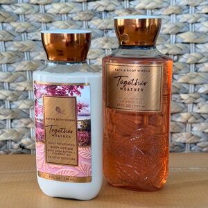 Bath & Body Works Together Weather Body Wash & Lotion Set RETIRED NEW HTF